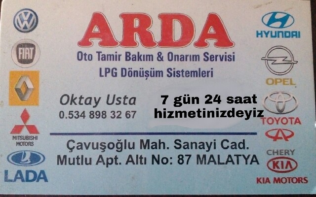 Arda Oto Tamir Bakım & Onarım Merkezi