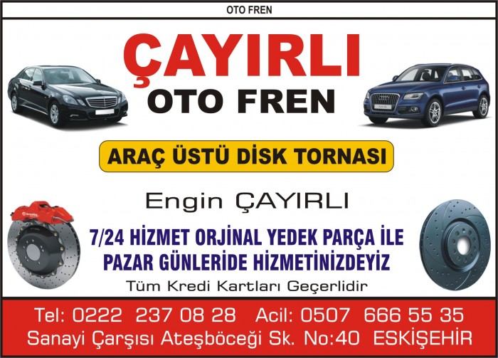 ÇAYIRLI OTO FREN ESKİŞEHİR 