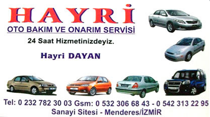 HAYRİ OTO BAKIM VE ONARIM SERVİSİ